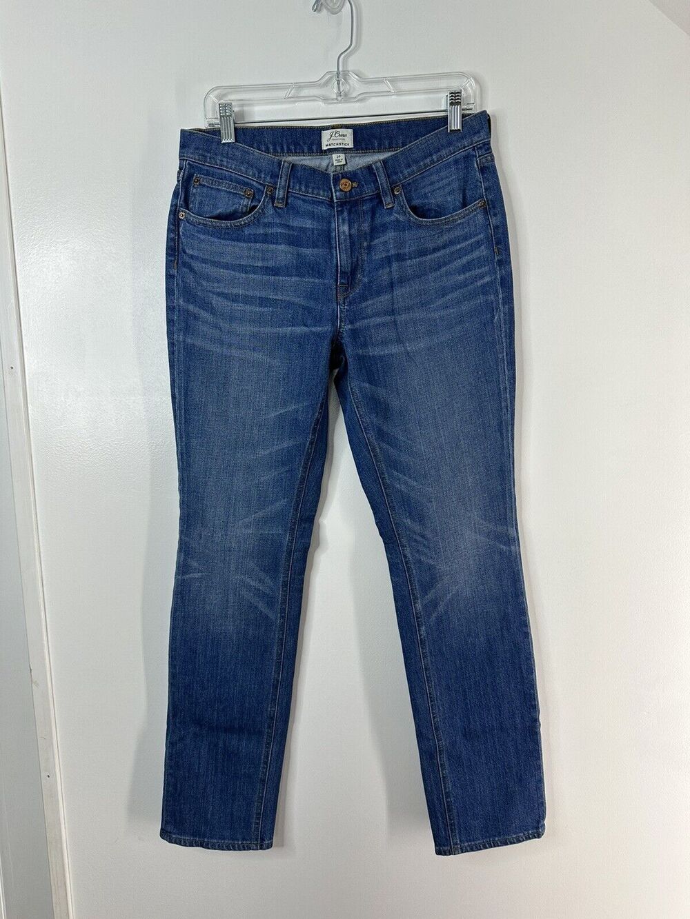 J. Crew Matchstick Skinny Jeans Size 29 Medium Wash Non Distressed Pockets